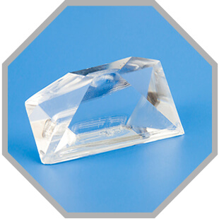 CLBO – Cesium Lithium Borate Crystals in a grey comb